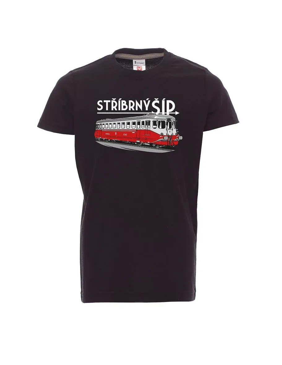 Black children´s T-shirt Silver arrow M 260 001