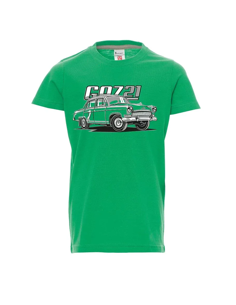 Green children´s T-shirt GAZ 21