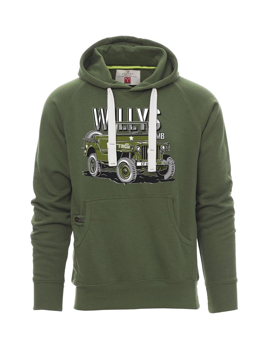 Dark green men´s sweatshirt Willys MB