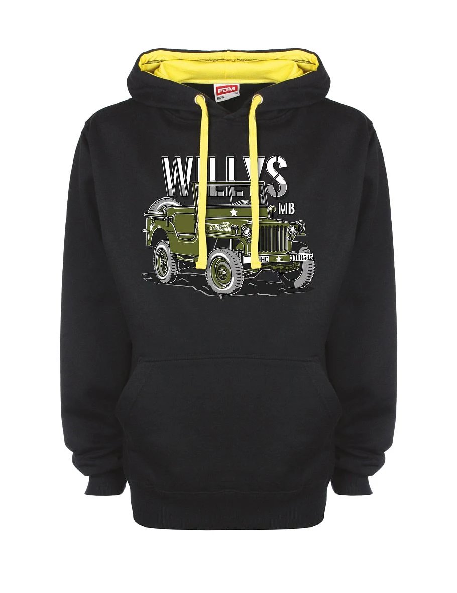 Yellow-black sweatshirt Willys MB