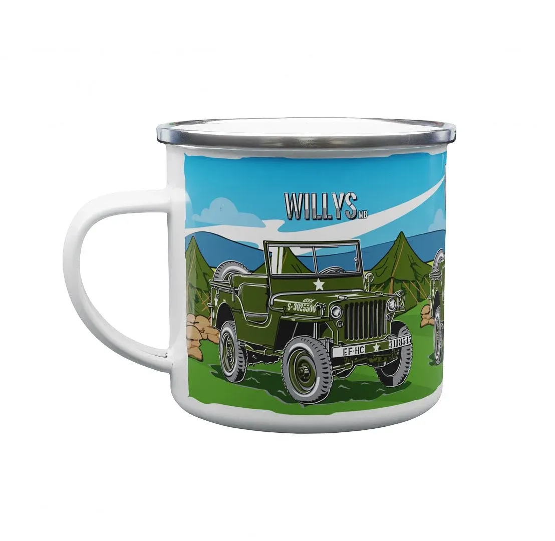 Tin mug Willys MB 330 ml