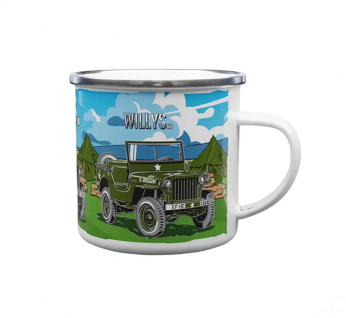 Tin mug Willys MB 330 ml