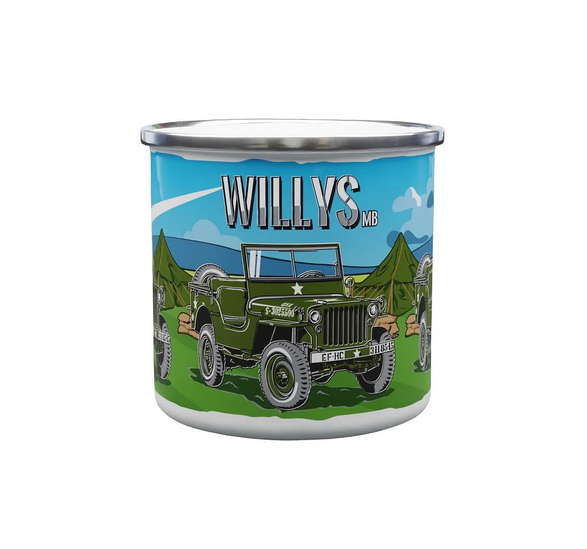 Tin mug Willys MB 330 ml