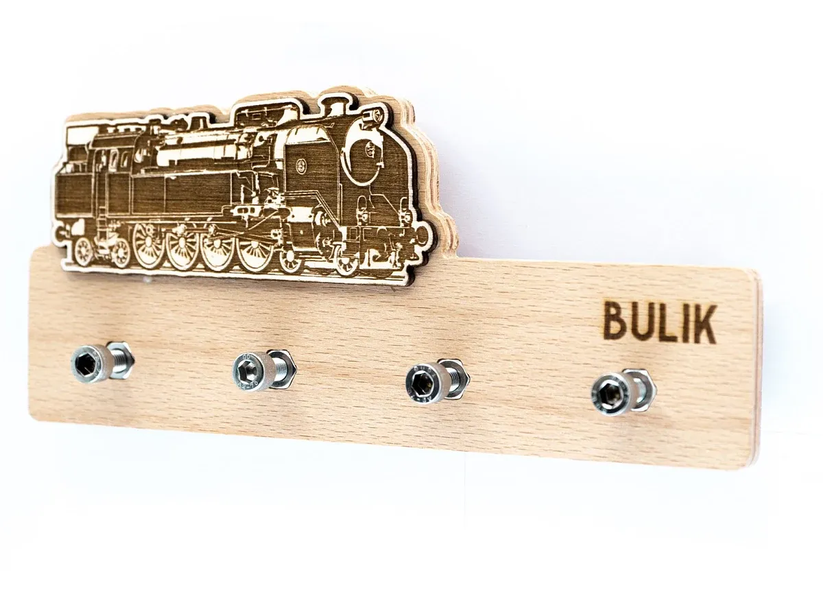 Wooden key hanger Locomotive 464