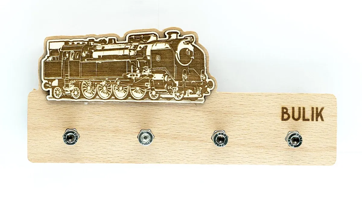 Wooden key hanger Locomotive 464