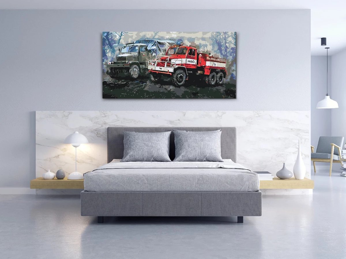 Paint by numbers - picture of a veteran Truck V3S