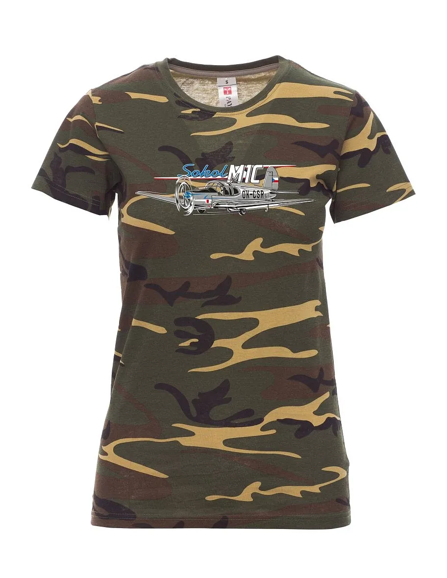 Camouflage women´s T-shirt Sokol aircraft