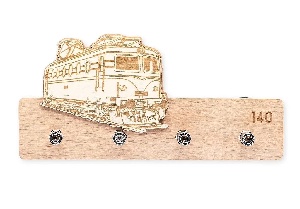 Wooden key hanger Locomotive 140