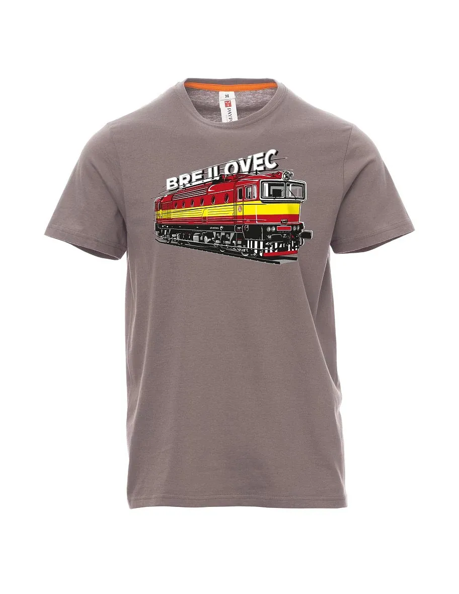 Steel gray men´s T-shirt Locomotive 753
