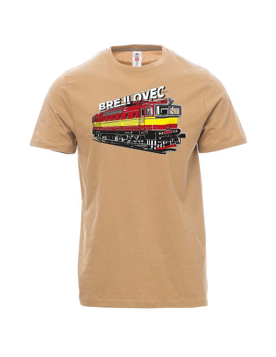 Brown men´s T-shirt Locomotive 753