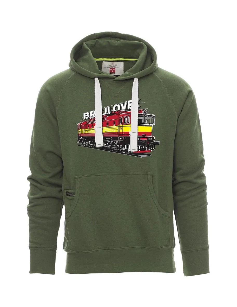 Dark green men´s sweatshirt Locomotive 753