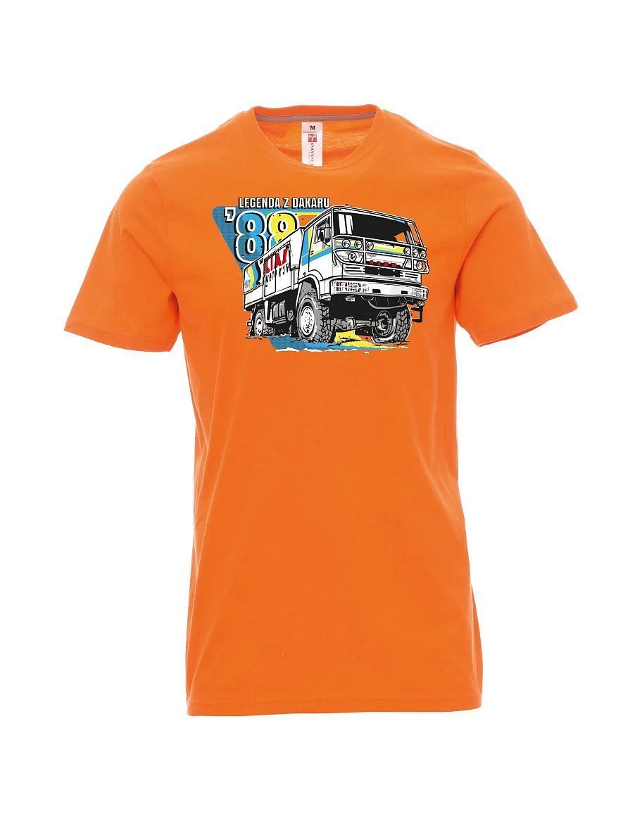 Orange men´s T-shirt TurboTwin from dakar 1988