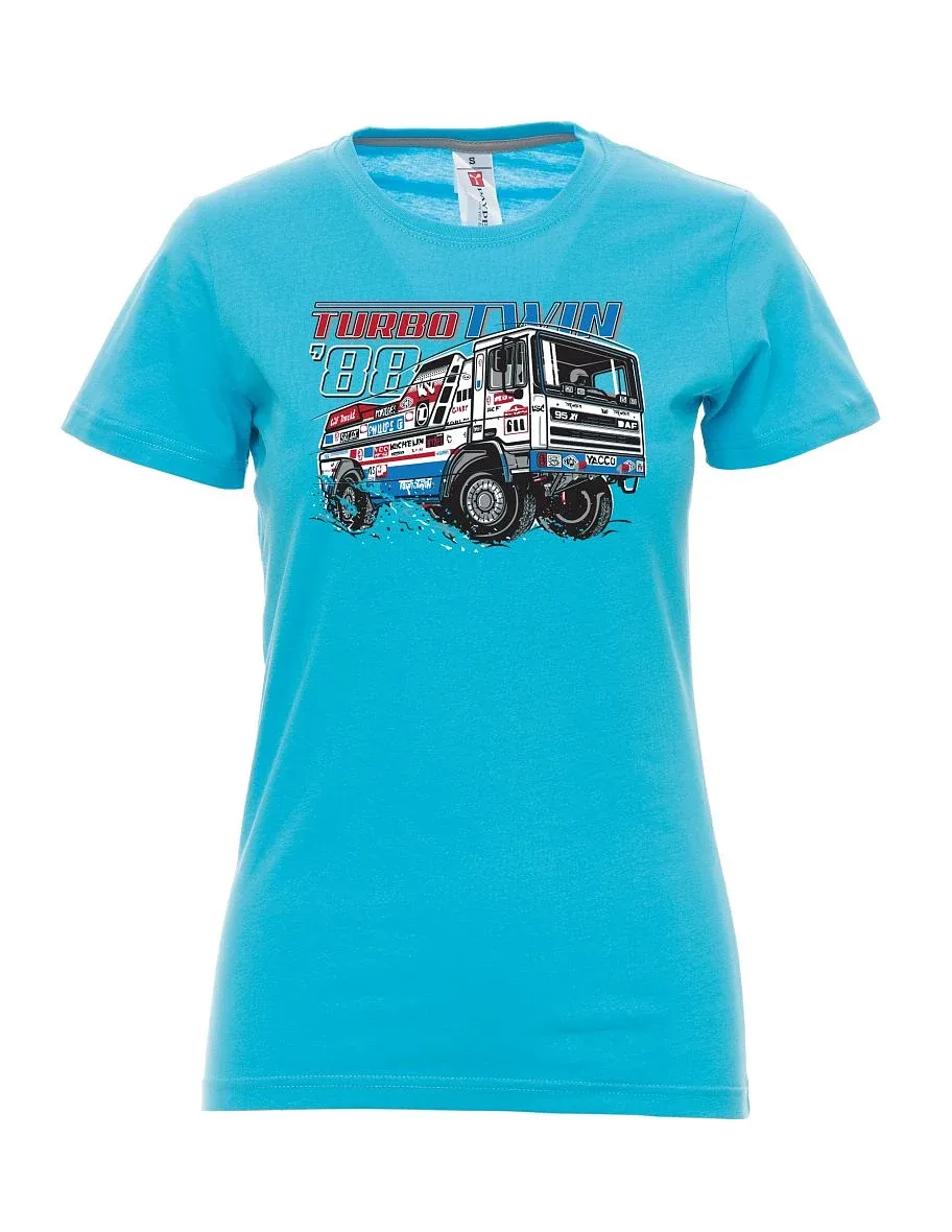 Reef blue women´s T-shirt TurboTwin from Dakar 1988