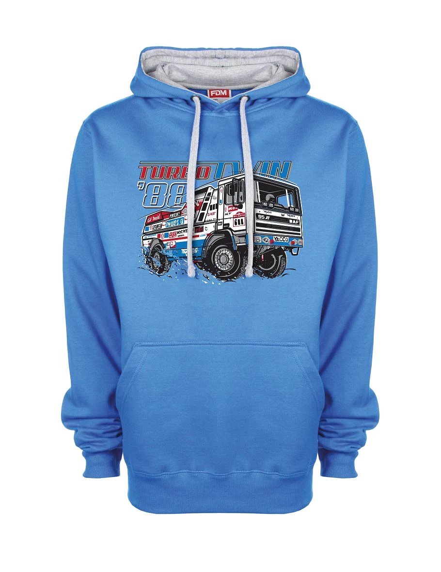Grey-blue sweatshirt TurboTwin from Dakar 1988