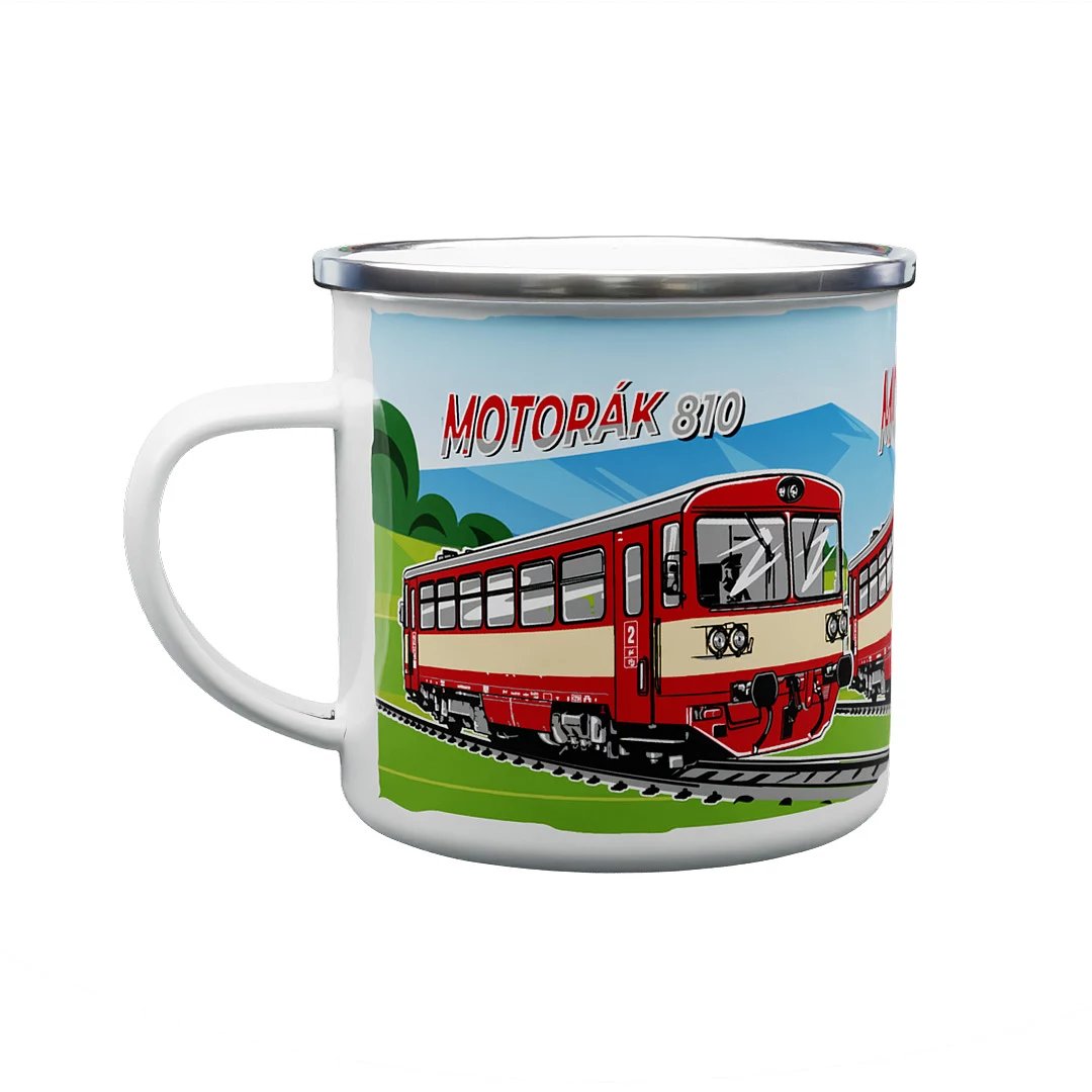 Tin mug Motor train 810 330 ml