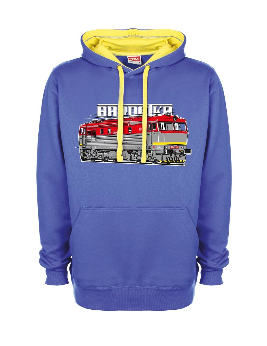 Yellow-blue sweatshirt Locomotive Bardotka