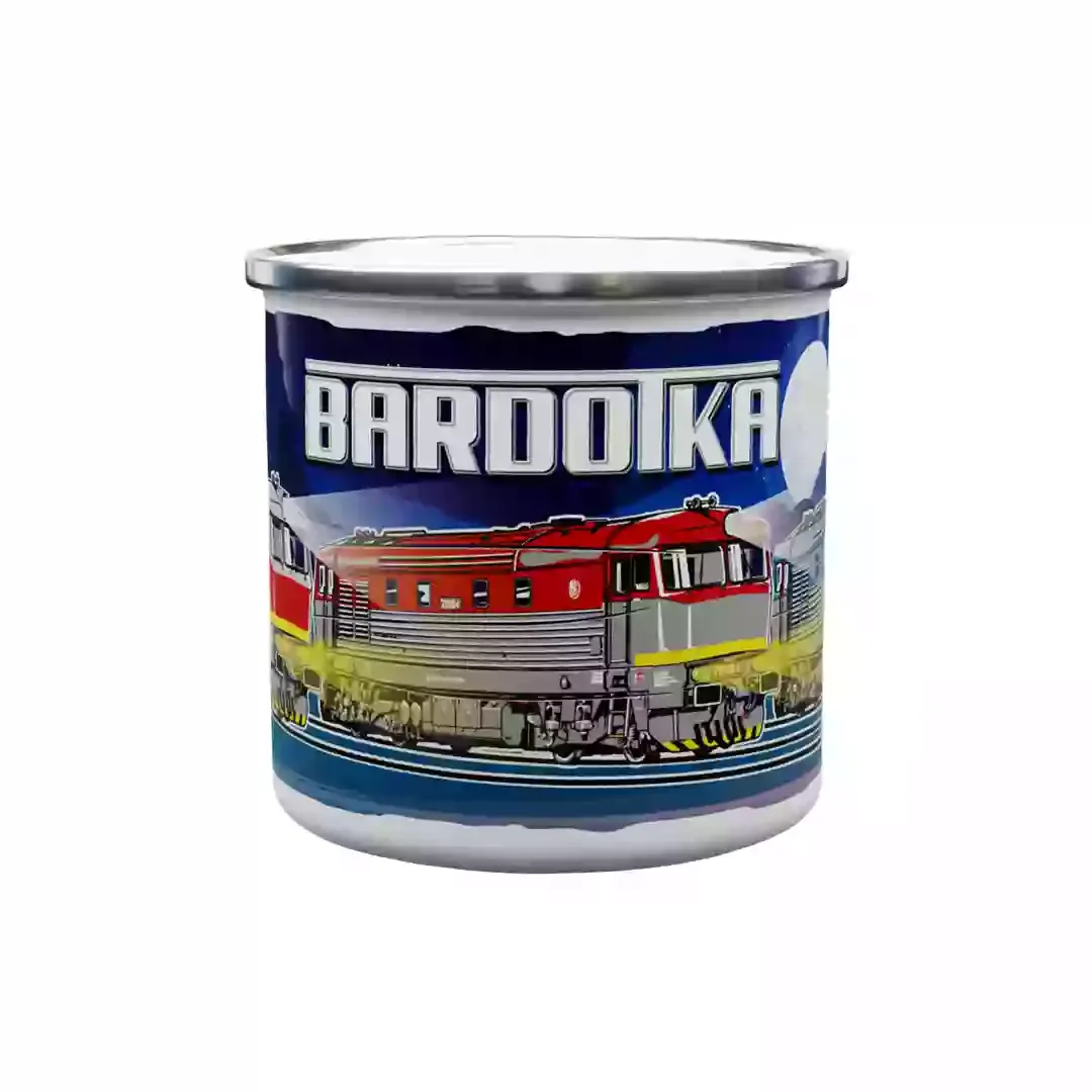 Tin mug Locomotive Bardotka  330 ml