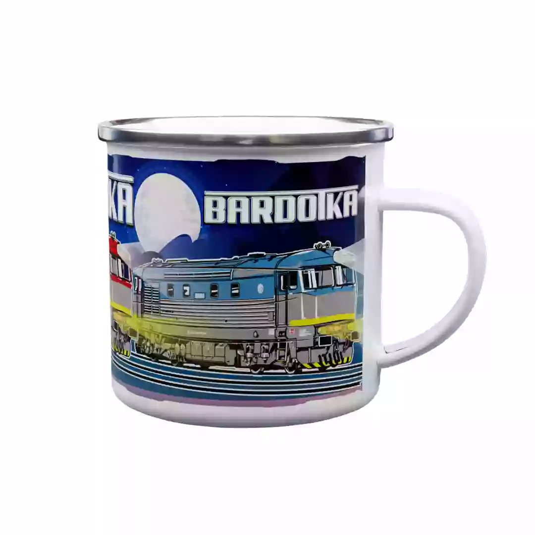 Tin mug Locomotive Bardotka  330 ml