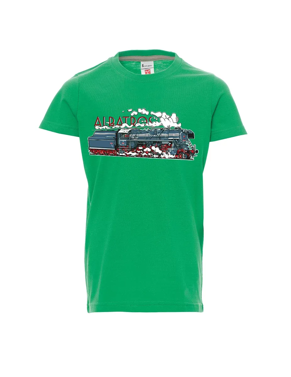 Green children´s T-shirt Locomotive Albatros