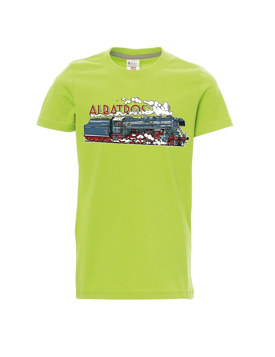 Light green children´s T-shirt Locomotive Albatros