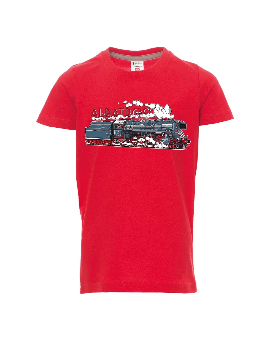 Red children´s T-shirt Locomotive Albatros
