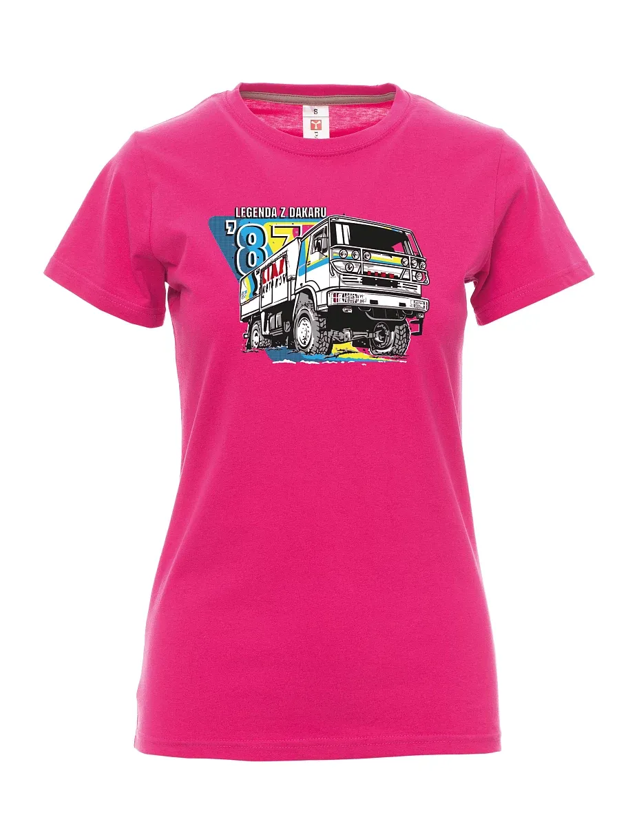 Pink women´s T-shirt Liaz from Dakar 1987