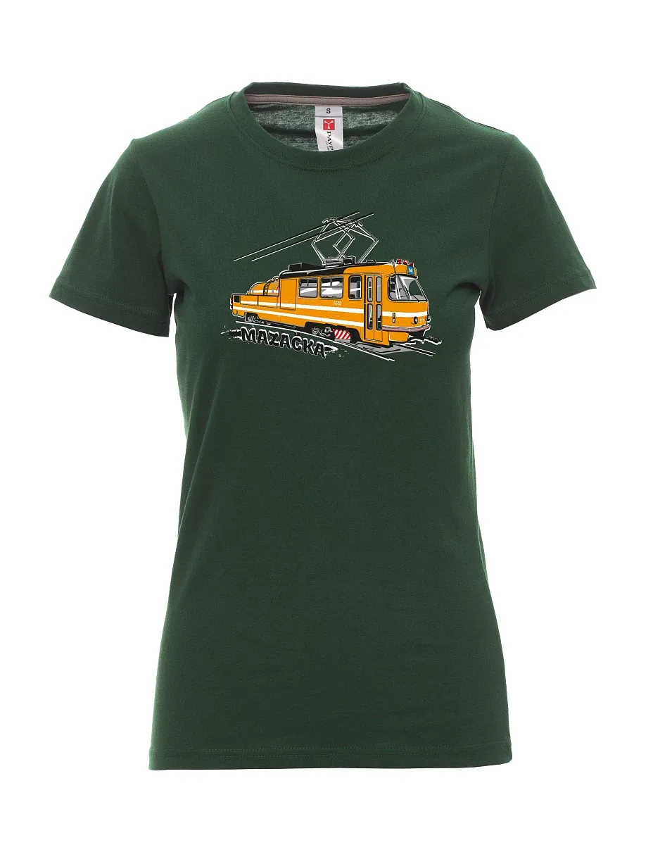 Dark green women´s T-shirt Grease Tram
