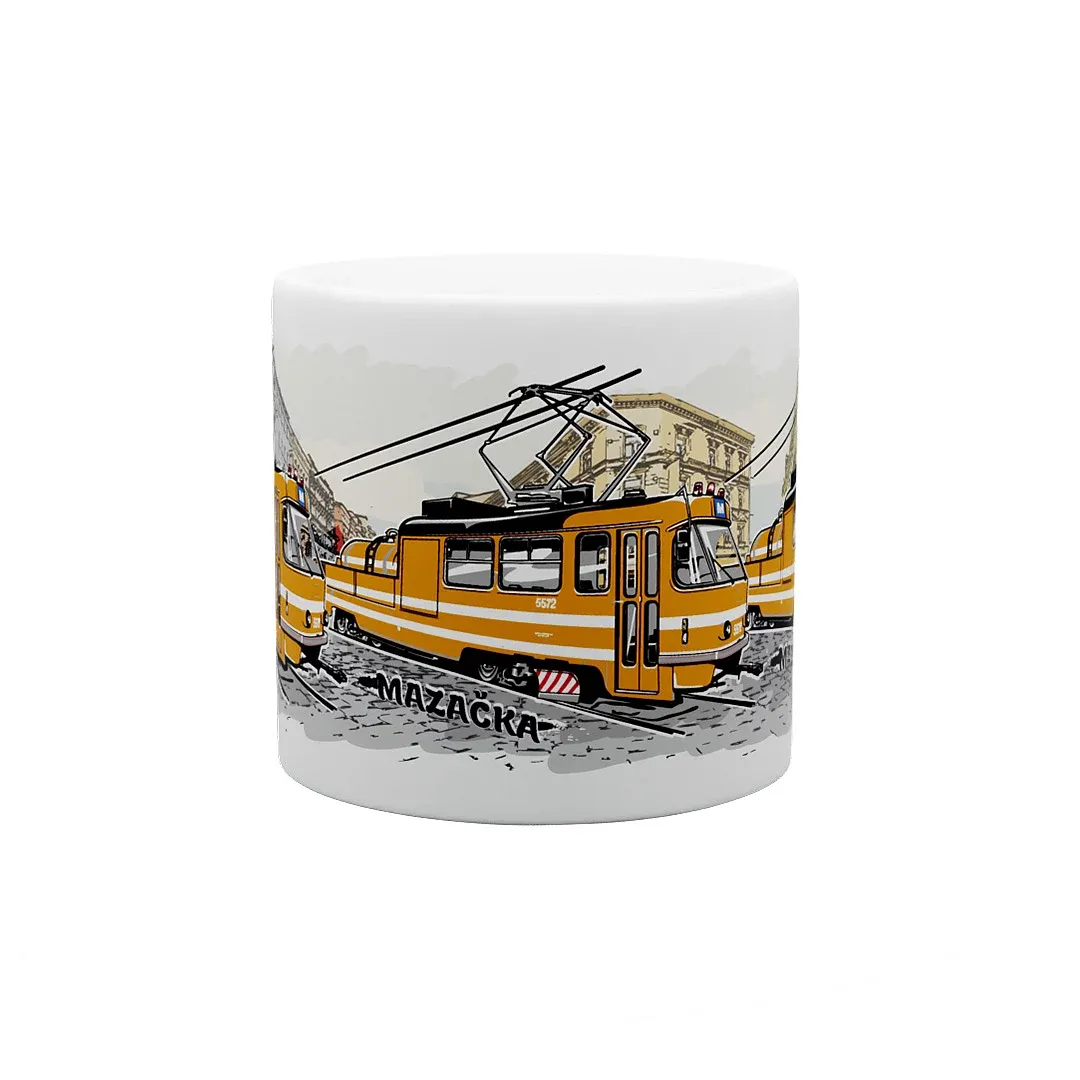 Ceramic mug Grease Tram 170 ml