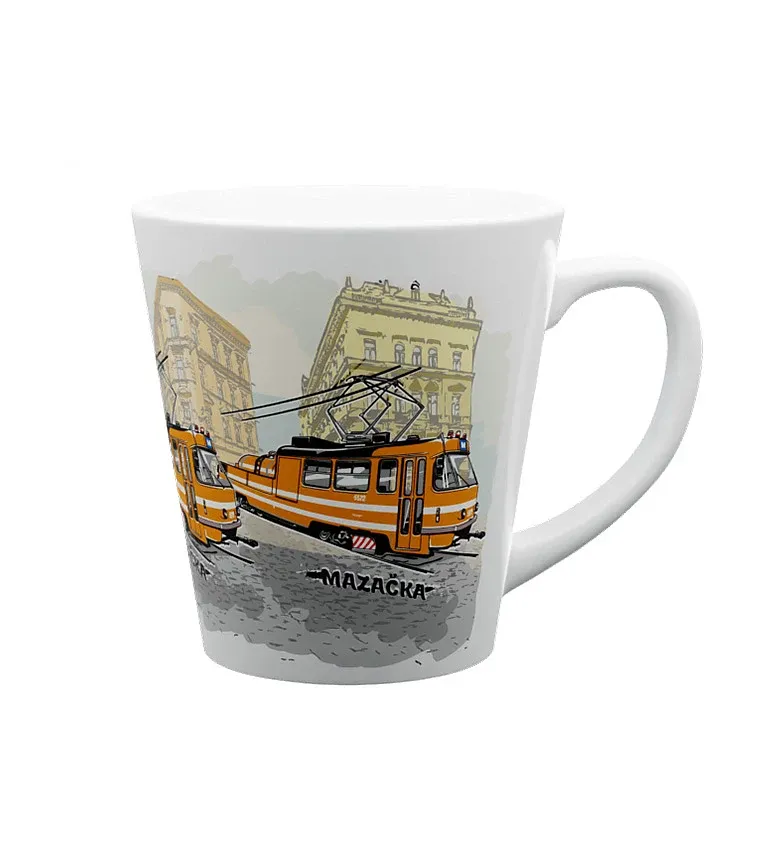 Ceramic mug Grease Tram 300 ml
