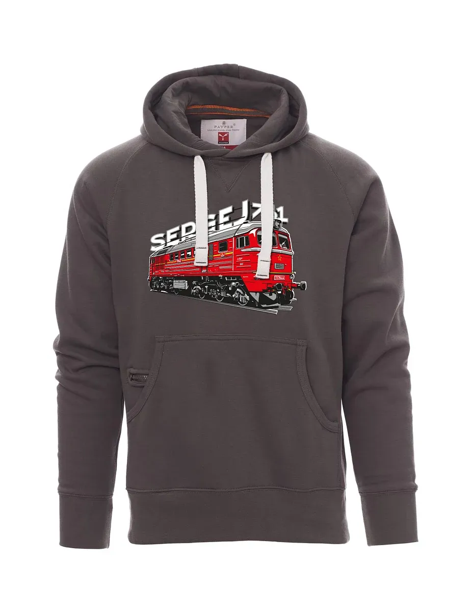 Grey men´s sweatshirt Locomotive 781 "Sergej" (M62)