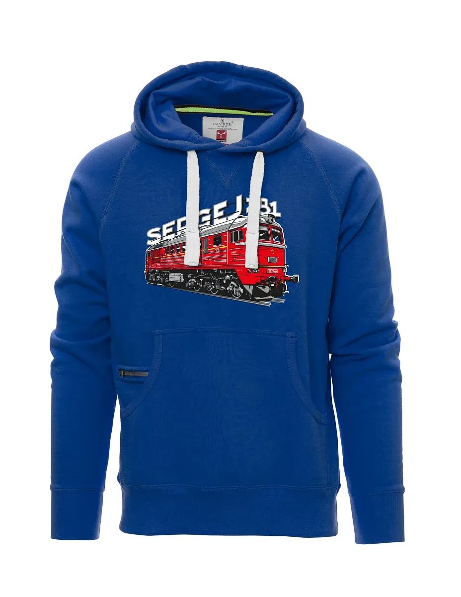 Blue men´s sweatshirt Locomotive 781 "Sergej" (M62)