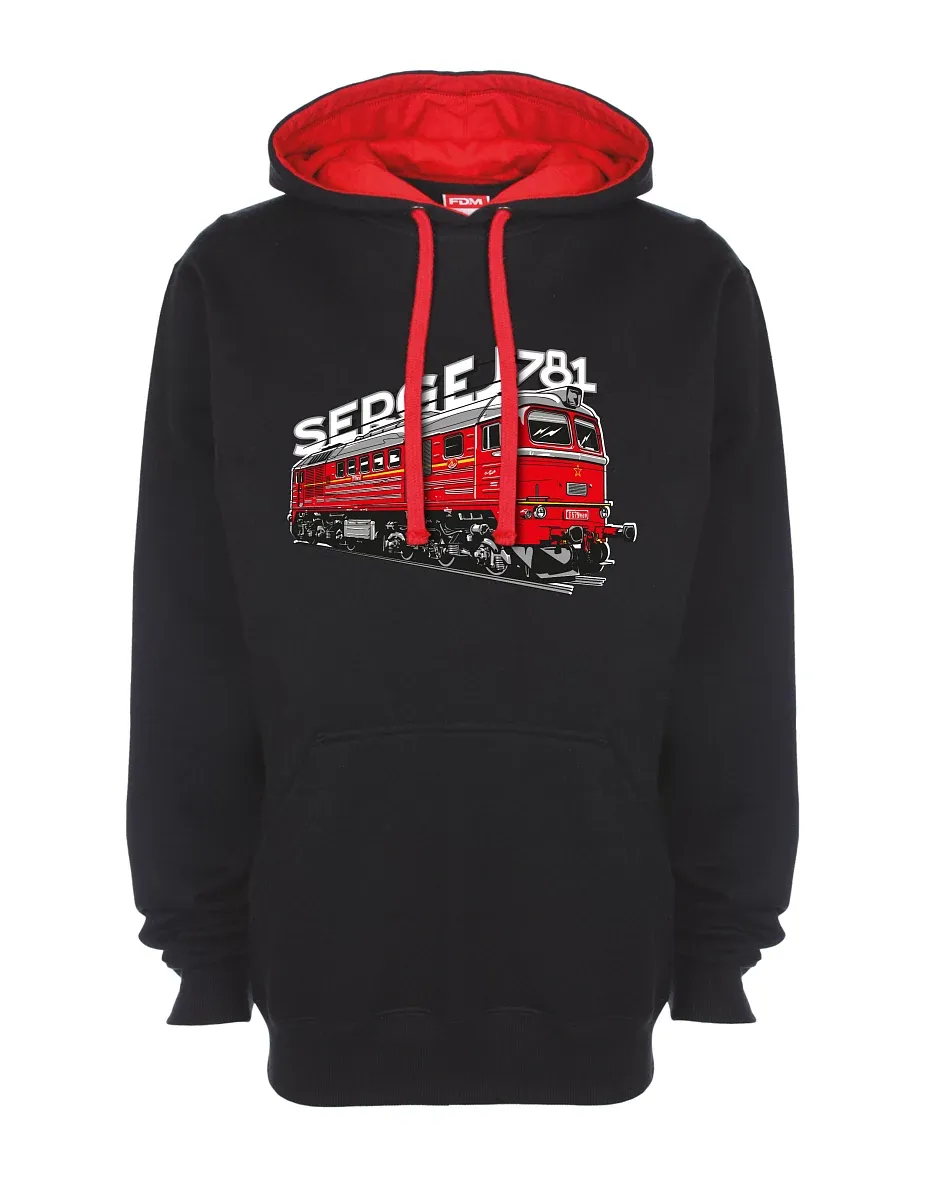 Red-black sweatshirt Locomotive 781 "Sergej" (M62)