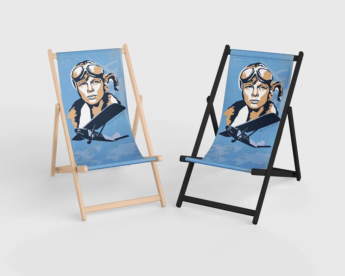 Deckchair Amelia Mary Earhart