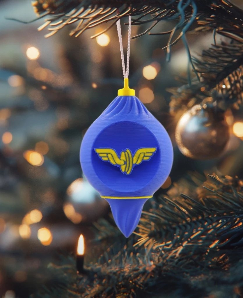 Discounted set of Tram T3 Christmas ornaments + Railway logo