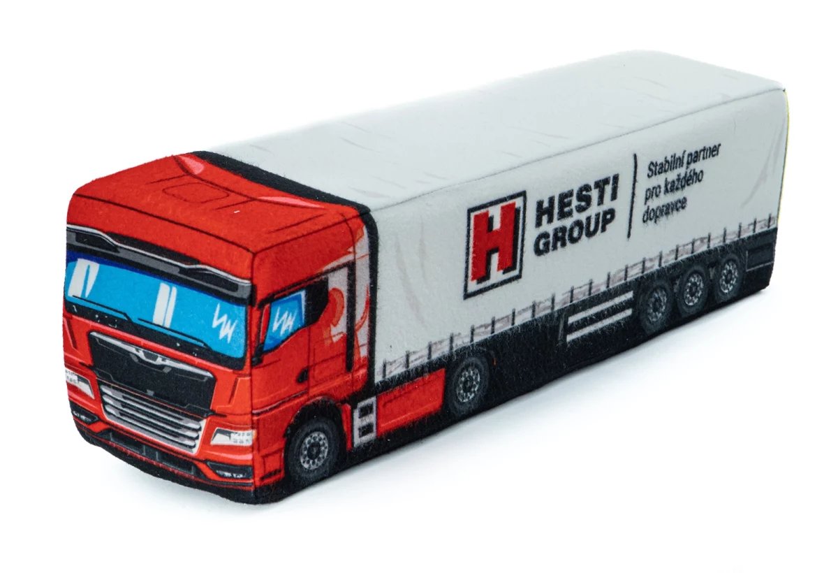 Plush cushion TGX truck + custom logo