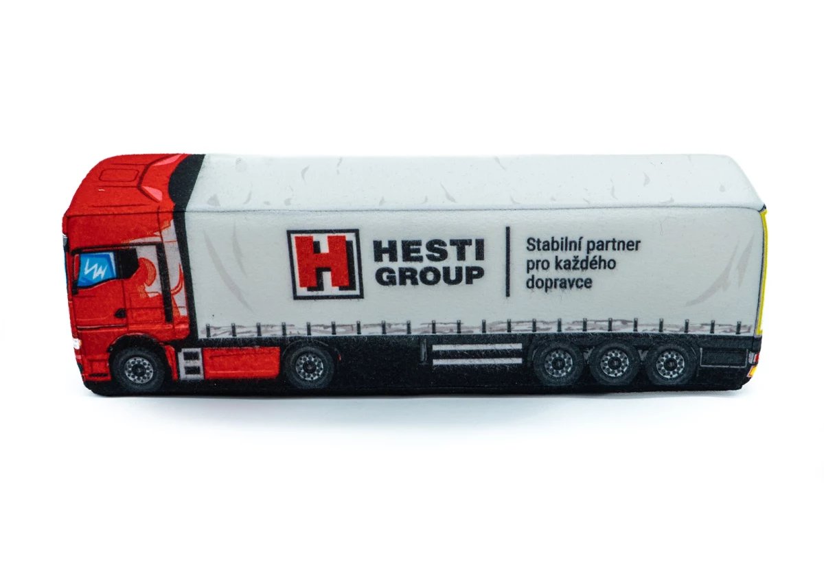 Plush cushion TGX truck + custom logo