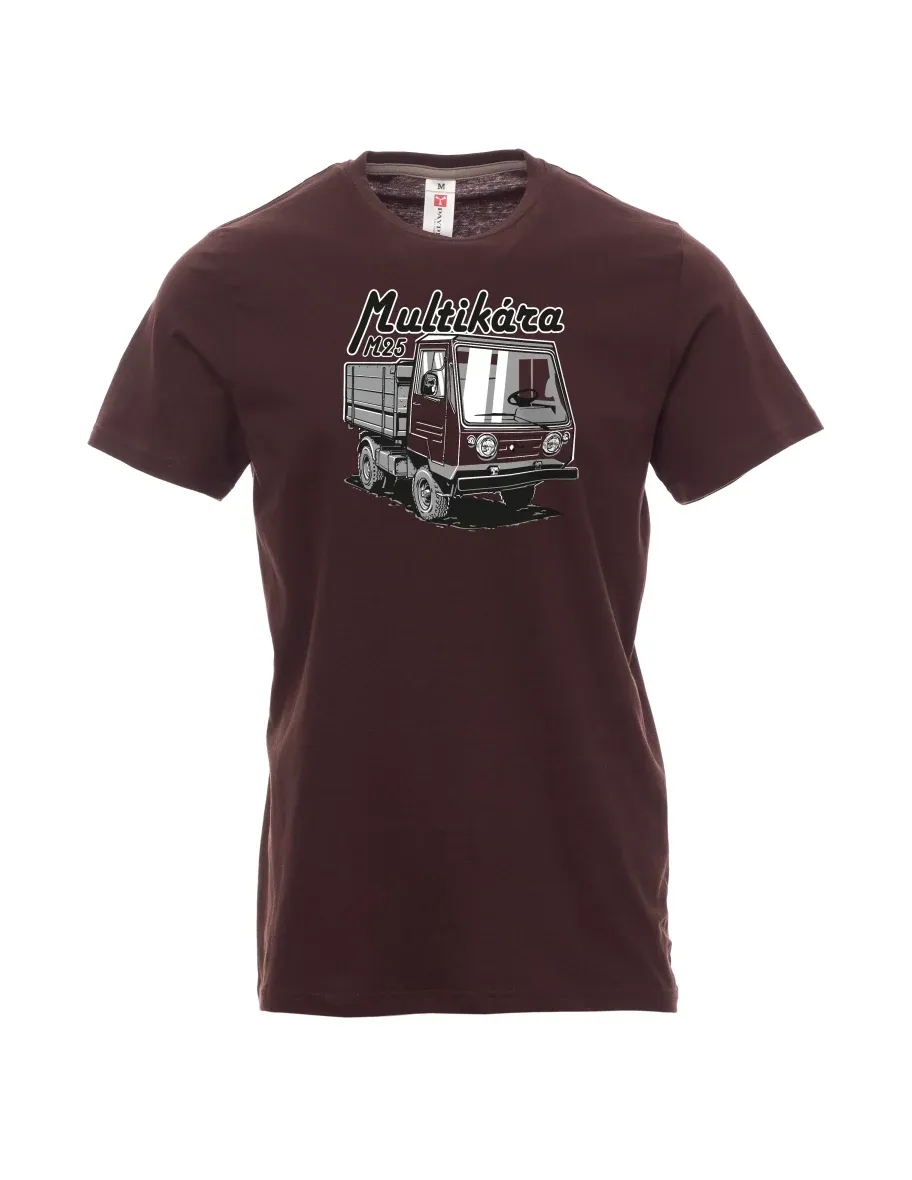 Dark brown men´s T-shirt M25
