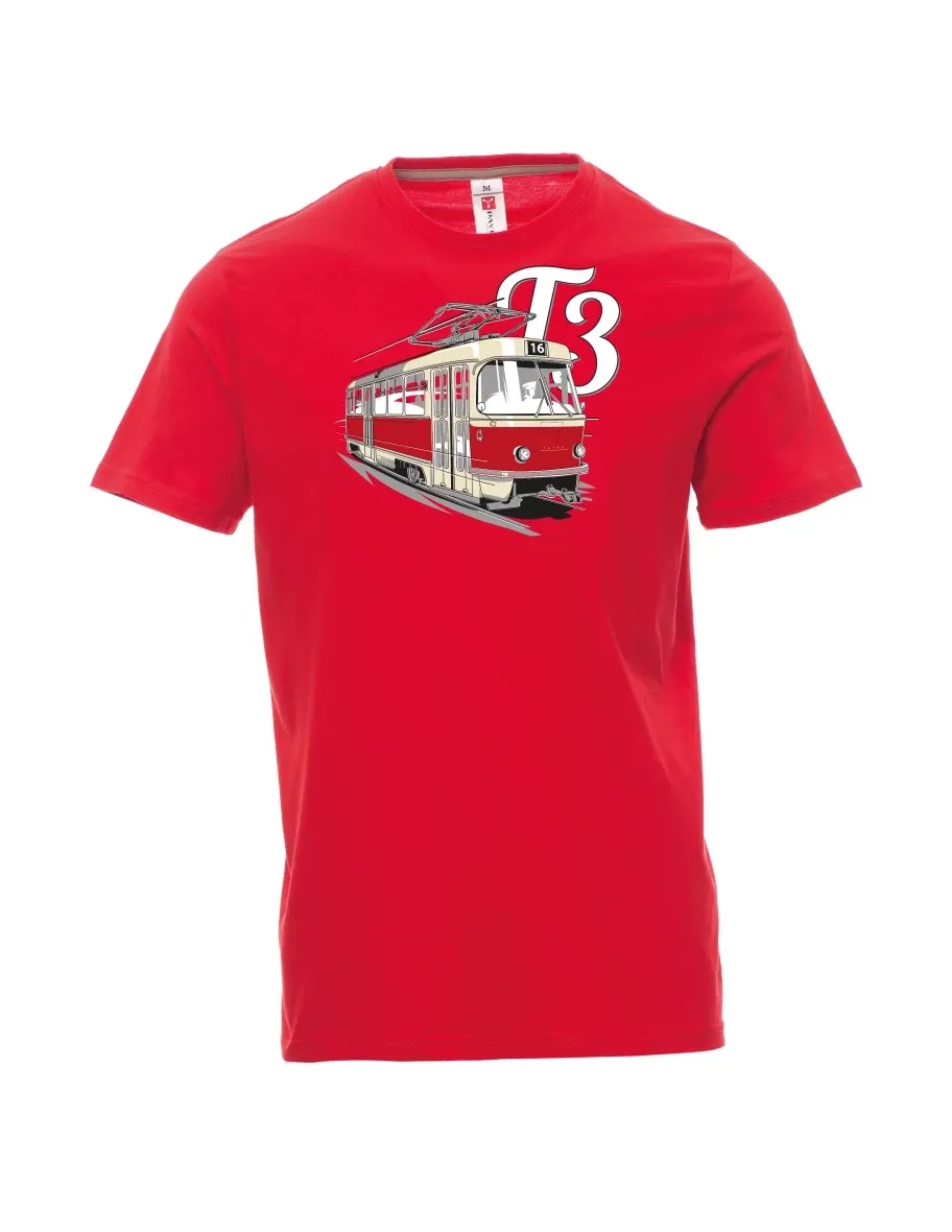 Red men´s T-shirt Tram T3