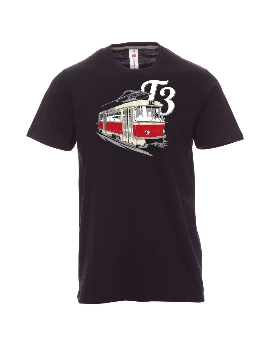 Black men´s T-shirt Tram T3