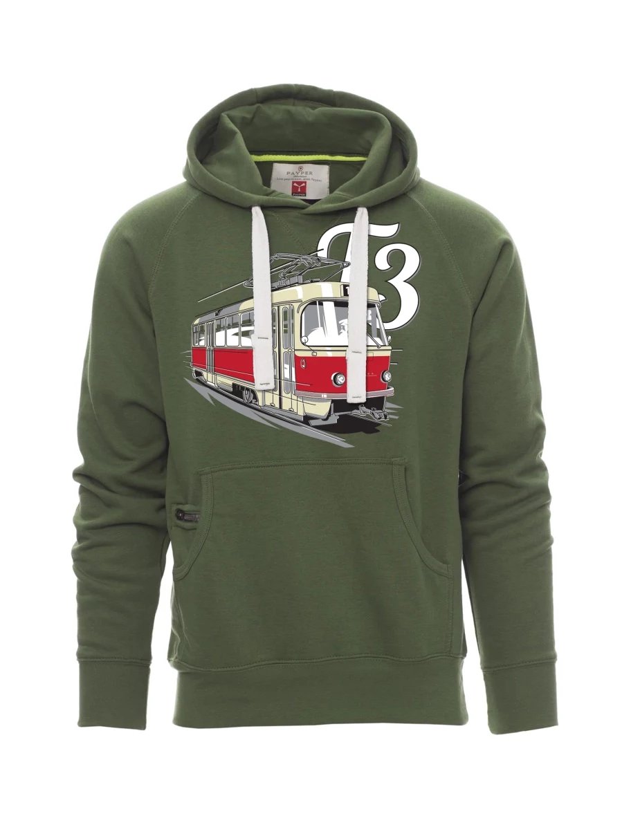 Dark green men´s sweatshirt Tram T3