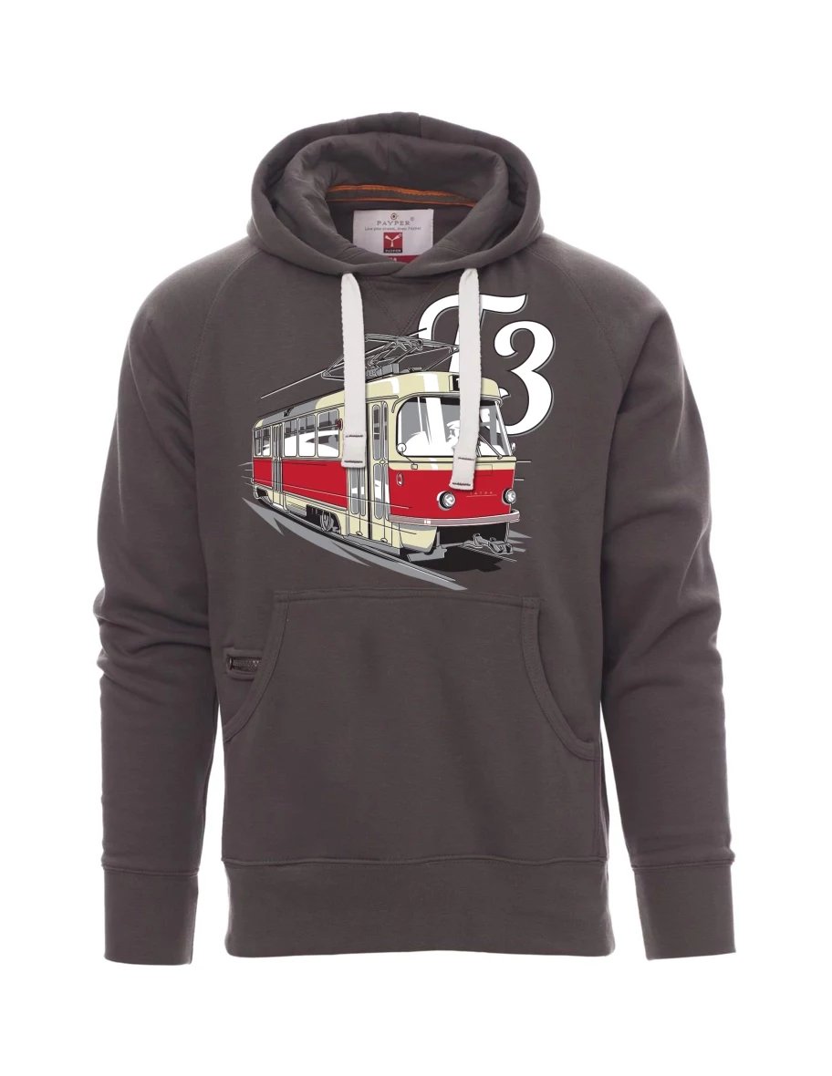 Grey men´s sweatshirt Tram T3