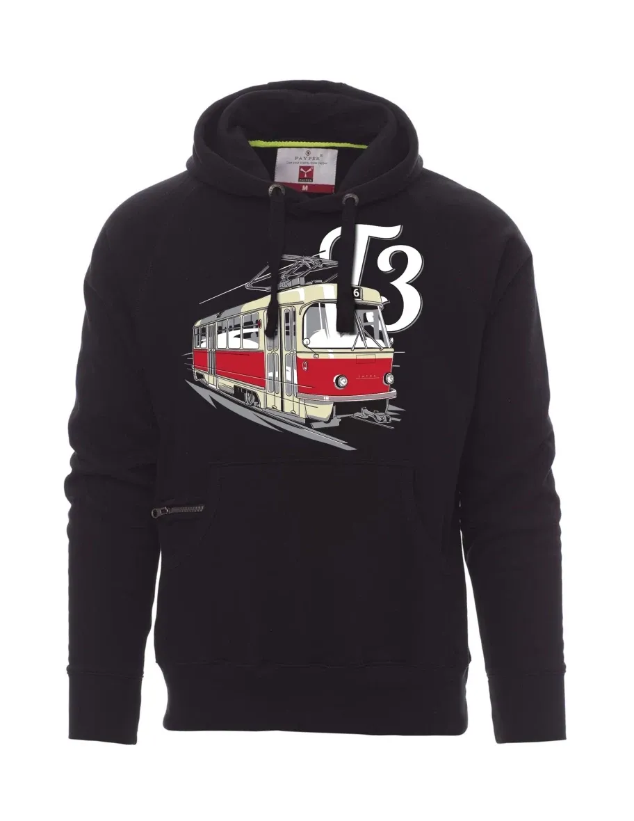 Black men´s sweatshirt Tram T3