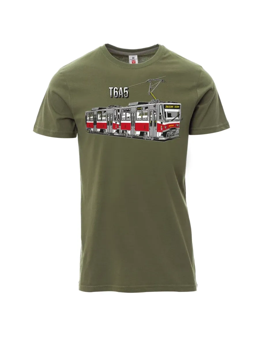 Khaki men´s T-shirt Tram T6A5