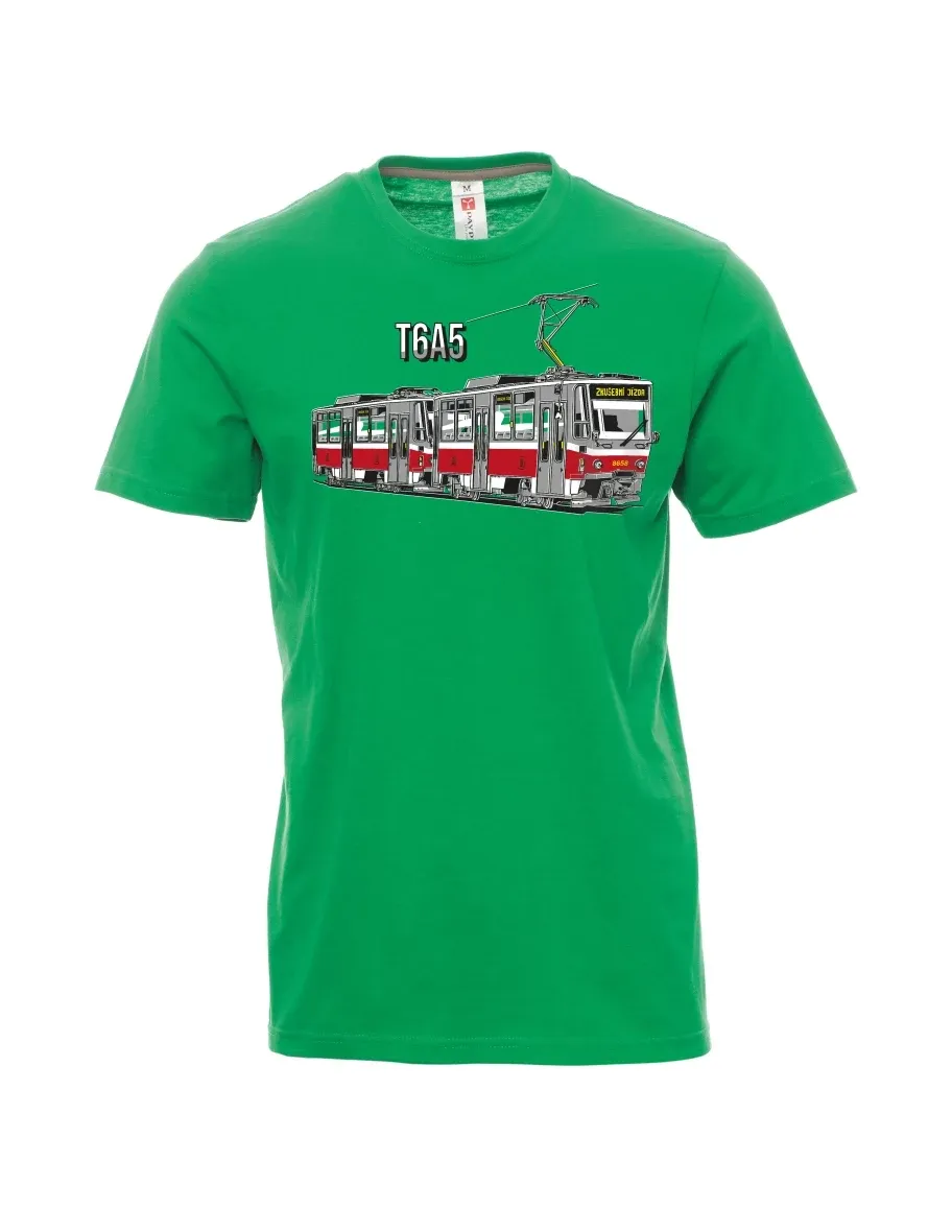 Green men´s T-shirt Tram T6A5