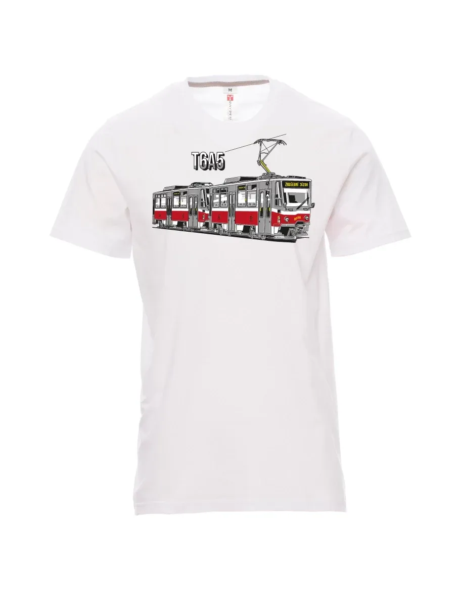 White men´s T-shirt Tram T6A5