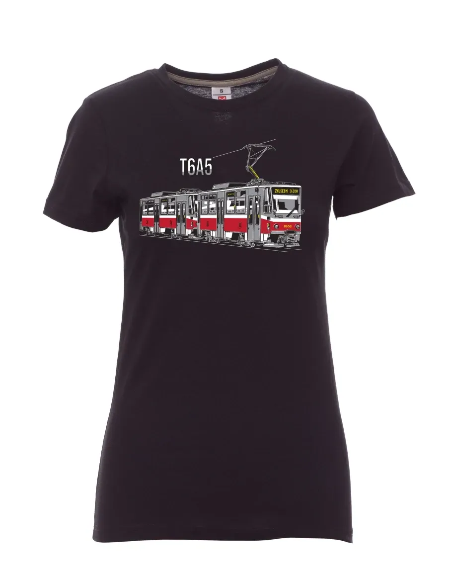 White women´s T-shirt Tram T6A5