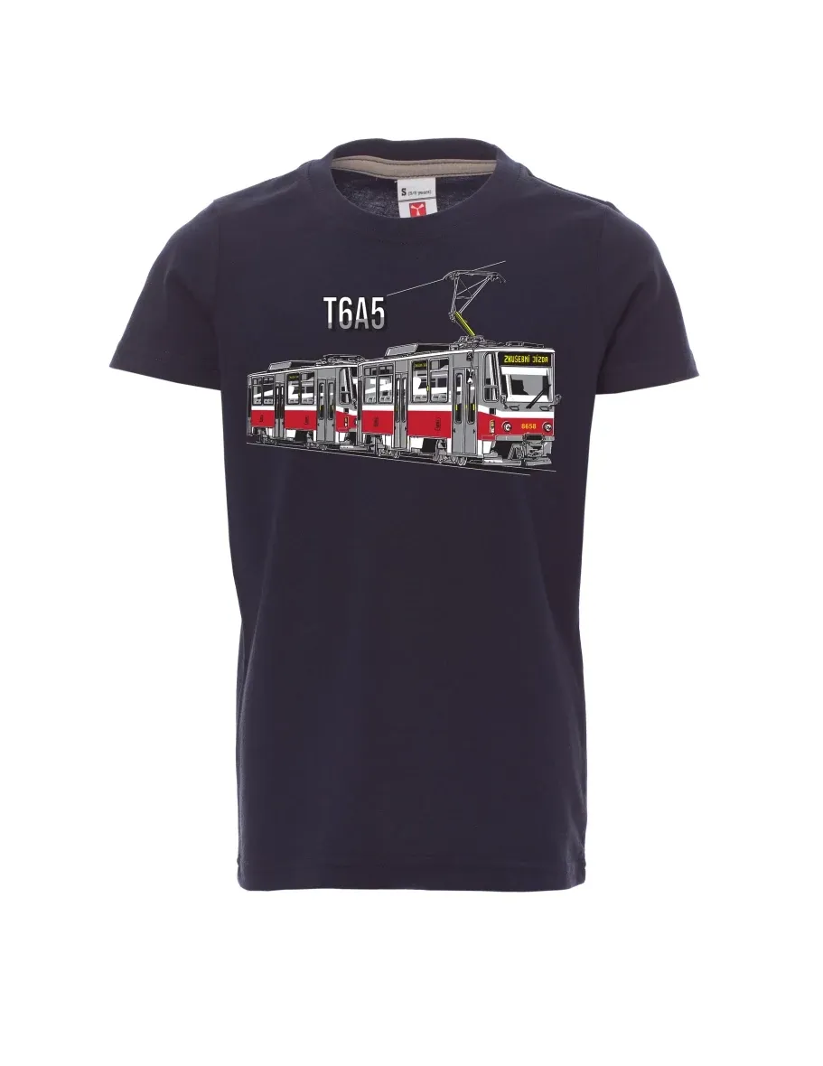 Navy children´s T-shirt Tram T6A5