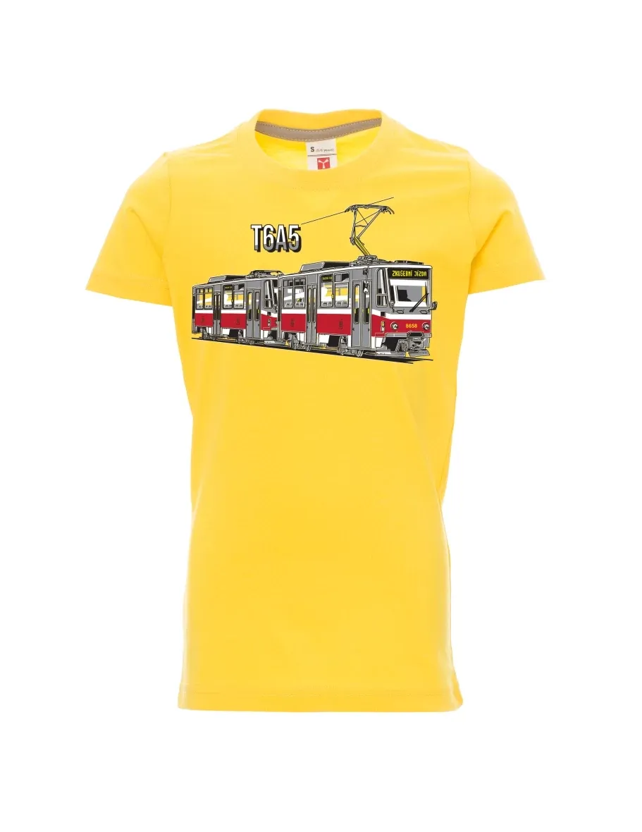 Yellow children´s T-shirt Tram T6A5