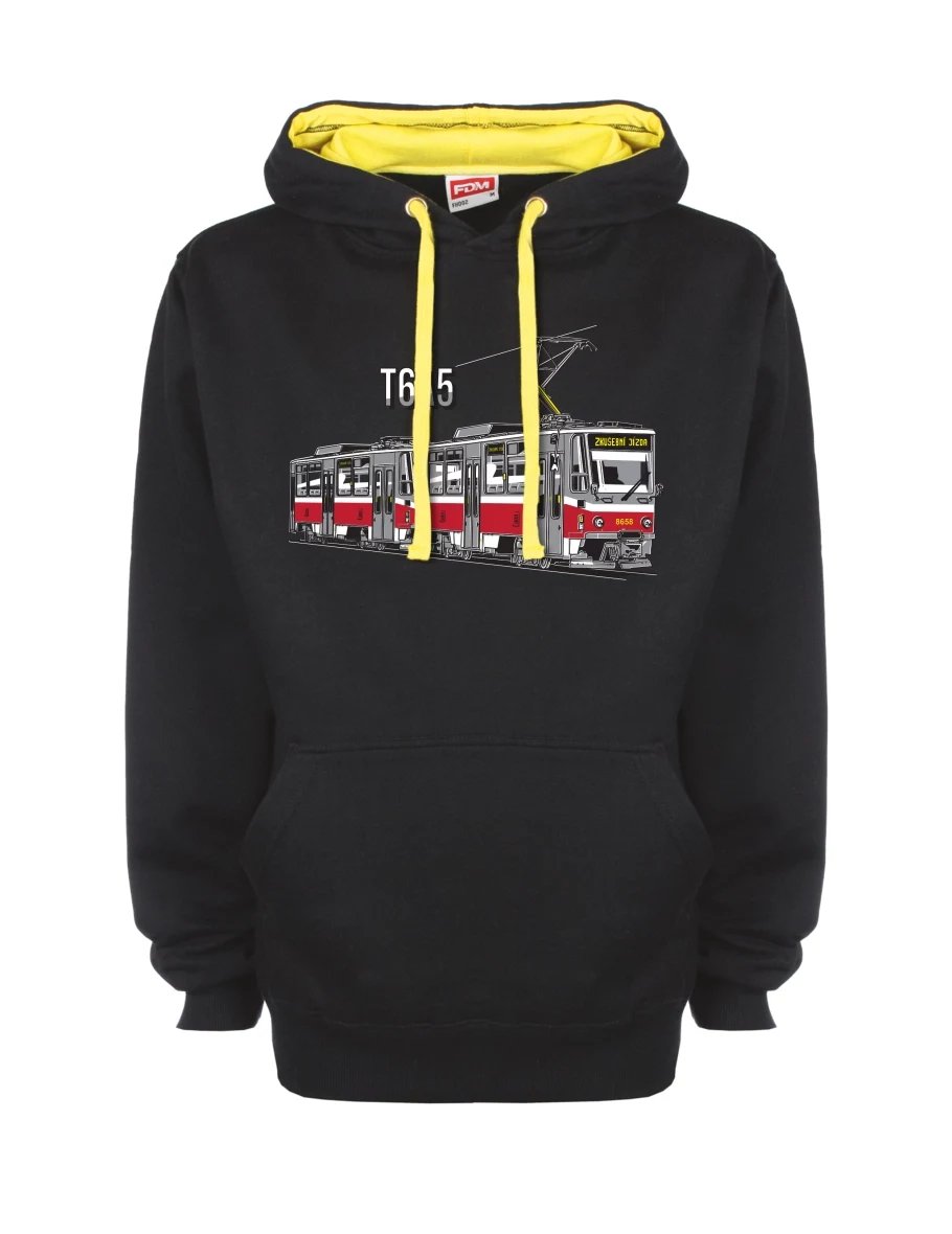 Yellow-black sweatshirt Tram T6A5
