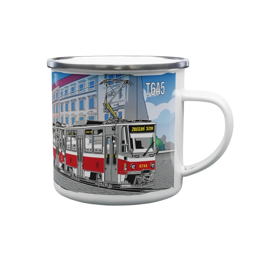 Tin mug Tram T6A5 330 ml